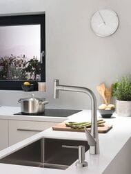 Hansgrohe Дозатор встраиваемый в столешницу 500мл сталь 40448800 — изображение 2