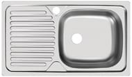 Мойка врезная Ukinox Classic 760х435 матовая нерж. сталь 0,5мм, слив 3 1/2, CLM 760.435 -GT5K 1R