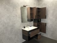 Тумба COMFORTY Франкфурт-75 (750х560х465) подвесная, с раков., дуб шоколадно-коричневый 00004150531