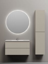 Тумба под раковину SANCOS Snob R (890х445х500) подвесная, 2 ящика, Beige Soft SNR90CE