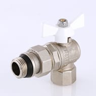 Кран угловой с американкой 3/4"ВН VALTEC BASE белая бабочка, с доп. уплотнением, VT.228.NRW.05 — изображение 4