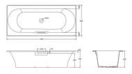 ����� �������� Jacob Delafon Volute 180�80 E6D900-0 ������������, ����������. ��������, �����