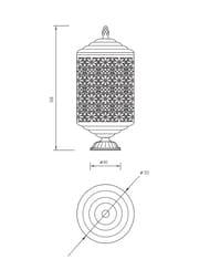 Migliore Luxor Баночка на ножке 15x12см высокая ажурная с крышкой, золото 26160