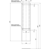 Пенал Aquanet Алвита 35 (350х1576х309) левый, подвесной, 2 дверцы, белый 255868