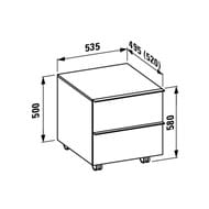 ����� ��������� Laufen SPACE 4.1119.2.160.101.1 (535�520�580) �� ���������, 2 �����, ������� ����