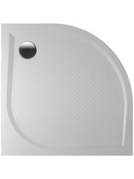 Поддон из искусственного мрамора RIHO KOLPING DB10 (800х800х30) полукруглый, белый, сифон, ножки