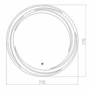 ������� Silver Mirrors Miluz (770�770) ���������, ��������� �����������, ������, ������. ��-00000937