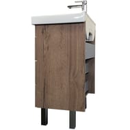 Тумба COMFORTY Никосия 60Н (600х860х400) напольная,с раковиной, дуб темный 00-00008852