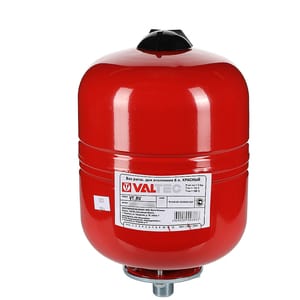 Уценка! Расширительный бак для отопления Valtec 12л, красный VT.RV.R.060012
