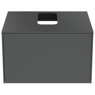 Тумба под раковину Ideal Standard CONCA (600x505x370) 1 ящик, антрацит, столешница с вырезом T3928Y2 — изображение 2