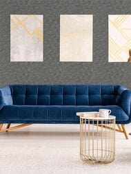 Обои виниловые на флизелине Grandeco Muse MU 3207 (0,53х10,05) ромбы, коричневые (рул.)