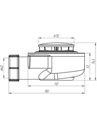 ����� ��� ����� 1.1/2"�50�� ��� �������� �������, h-53��, ����: ���� E450C
