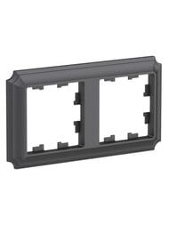 Рамка Systeme Electric ATLASDESIGN ANTIQUE 2 поста базальт ATN101402