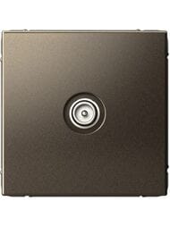 Розетка Systeme Electric ARTGALLERY ТВ оконечная 1DB, механизм, мокко, GAL000691