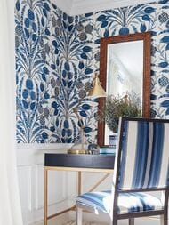Обои бумажные Thibaut Chestnut Hill wp (0,69х8,22) цветы T72603 (рулон)