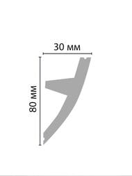 Плинтус потолочный под подсветку DECOMASTER D502-115 ДМ (36х2000х73) белый (шт.)