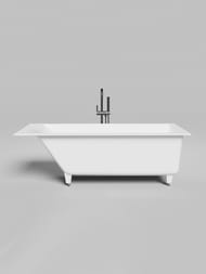 Ванна встраиваемая Salini Cascata 1700х700х600 искусственный камень, S-Sense, белый 104413G