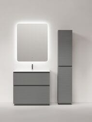 Тумба под раковину Sancos Folk Floor FL90FES 890х445х850 напольная, с 2-мя ящиками, Ergraut soft
