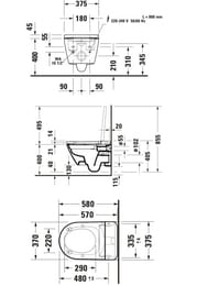 ������ ��������� Duravit D-Neo 375�580�400 ������������, � �������� ����, ����� 654000012004300