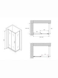 Душевой уголок ABBER Schwarzer Diamant AG30130BH-S100B (1300х1000х1950) стекло 6мм прозрачное/черный — изображение 8