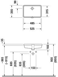 ���������� �������. ����� DURAVIT VERO 485�315�160 ��� ��������� ��� ����.,������� 0330480000