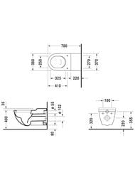 ������ ��������� DURAVIT STARCK 3 370�700�450 ������������ 2203090000