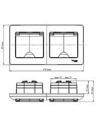 ������� Systeme Electric GLOSSA ������� � ����������� �� �������� � ����� IP44 �������GSL000247