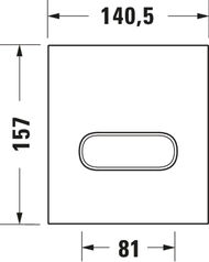 ������� ����� Duravit A1 140,5�157 ��� ���������, ������, ���� ����� WD5005