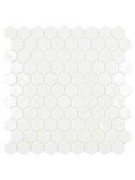 Мозаика Vidrepur Hex Colors   100 (307х317) на сетке, белая (шт.) — миниатюра 1