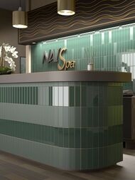 Плитка настенная EQUIPE COSTA NOVA Laurel Green Glossy (50х200) моноколор, зеленая, 28440 (кв.м.)