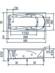 ����� ������������� BACH ������ 170�77 ������� 3 �����������+�������, ������������ ���������, ������