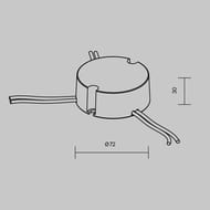 Источник тока Maytoni Lighting control 721032 DALI NFC DT6 36W 600-1200mA +PUSH DIM, белый