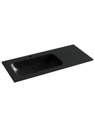 Раковина накладная Ceramicanova Grace 1010х457х137 чаша слева.,с отв. под смеситель,черный CN7014MB