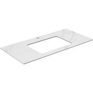 Столешница KERAMA MARAZZI PLAZA 1000х480х9 для тумбы, цвет белый мрамор PL3.SG507120R\100