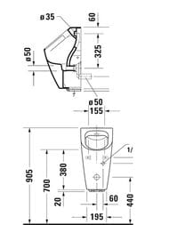 ������� DURAVIT ME by Starck 300�350�585 ������������, �����������, ������� �� ���� ����� 2809310091