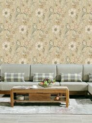 Обои виниловые на флизелине Grandeco Perfect Harmony PH 3112 (0,53х10,05) коричневый рул.)
