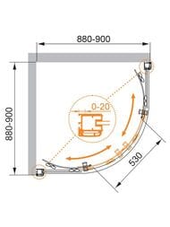 ������� ������ CEZARES ANIMA (880-900�880-900�2000) R-2-90-P-Cr ������ �������/����