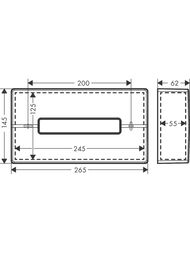 Держатель бумажных полотенец Hansgrohe AddStoris 41774340 настенный, шлифованный черный хром