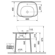 ������� ��� ���������� Vitra Plural (700�530) ����������, � �������, ����� 62560