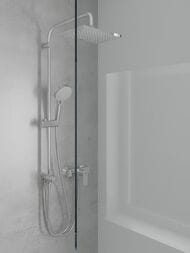 Смеситель для душа Hansgrohe Vernis Shape 71650000 настенный, однозахватный, без излива, хром — миниатюра 2