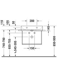 ������� Duravit DuraSquare 665�451 ���������, � �������������������, ���� 0031021000