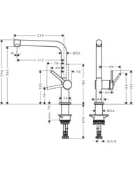 ��������� Hansgrohe Talis M54 ��� ����� 270 1jet ������ ������� 72840670