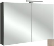Шкаф зеркальный Jacob Delafon RYTHMIK (1000х143х650) EB797RU-E10 подсветка, 2 дверцы, квебекский дуб — миниатюра 1