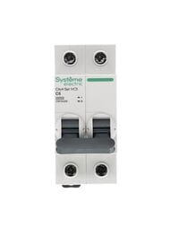 Выключатель Systeme Electric автоматический двухполюсный 6А С 4.5kA City9 Set C9F34206