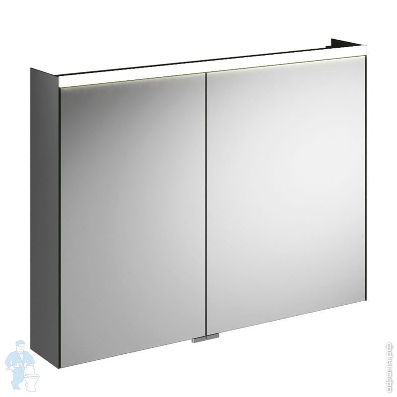 Зеркальный шкаф Burgbad Iveo 908х680х160 LEDх2, розетка, корпус зеркало ...