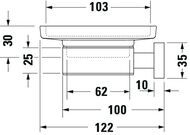 �������� DURAVIT Karree ���������, ����: ����/������� ������ 0099521000