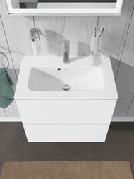 Тумба под раковину Duravit L-Cube 620х550х391 подвесная, 2 ящика, белый матовый LC625601818 — изображение 5