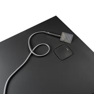 Душевой поддон STAROhome COSMO (1000х1000х30) литьевой мрамор, черный мат. 63205555