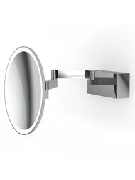 Зеркало косметическое Decor Walther VISION R d.20см, подсветка, 5х, цвет: хром 0123100
