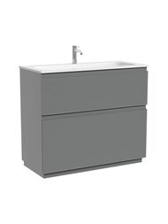 Тумба под раковину Sancos Folk Floor FL100FES 995х445х850 напольная, с 2-мя ящиками, Ergraut soft